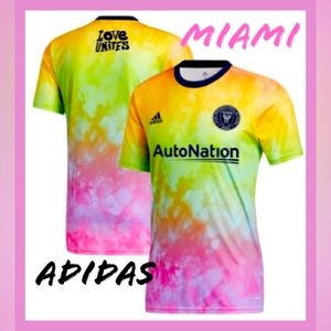 Inter Miami CF Adidas 2021 Love Unites Pre-Match Performance Jersey Size L NWT